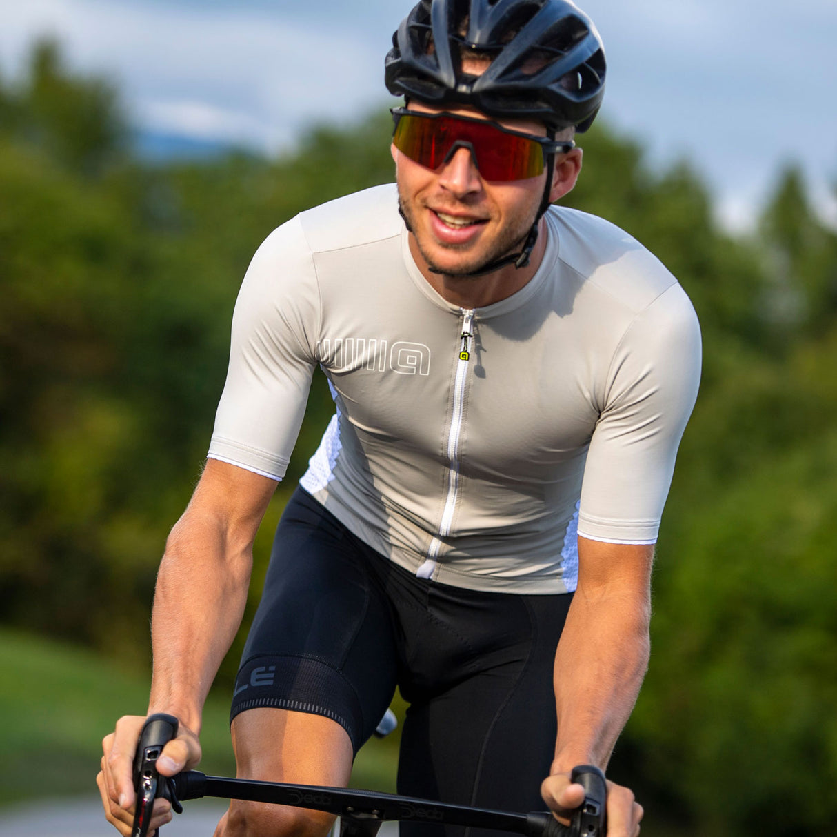 Maglia Ale Solid Color Block - Grigio - B
