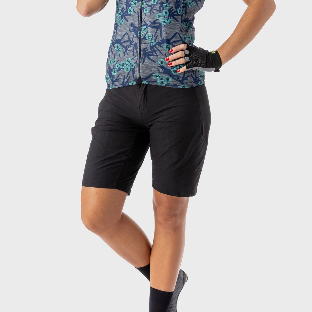 Pantaloncini donna Ale Off Road Sierra - Nero