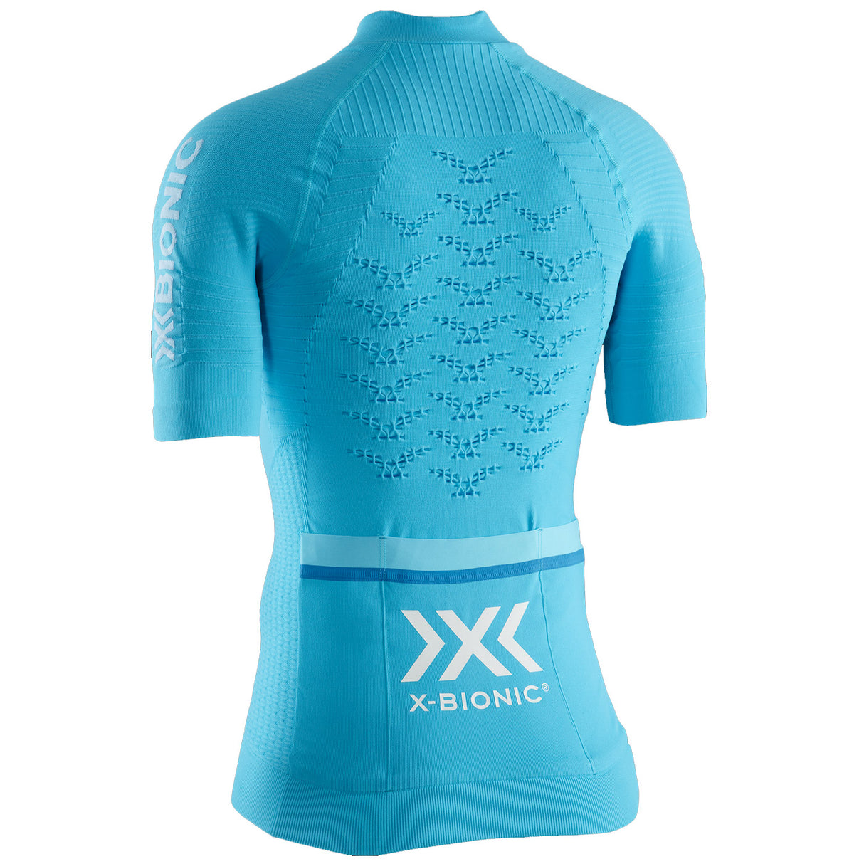 Maglia donna X-Bionic Effektor 4.0 Bike Zip - Azzurro
