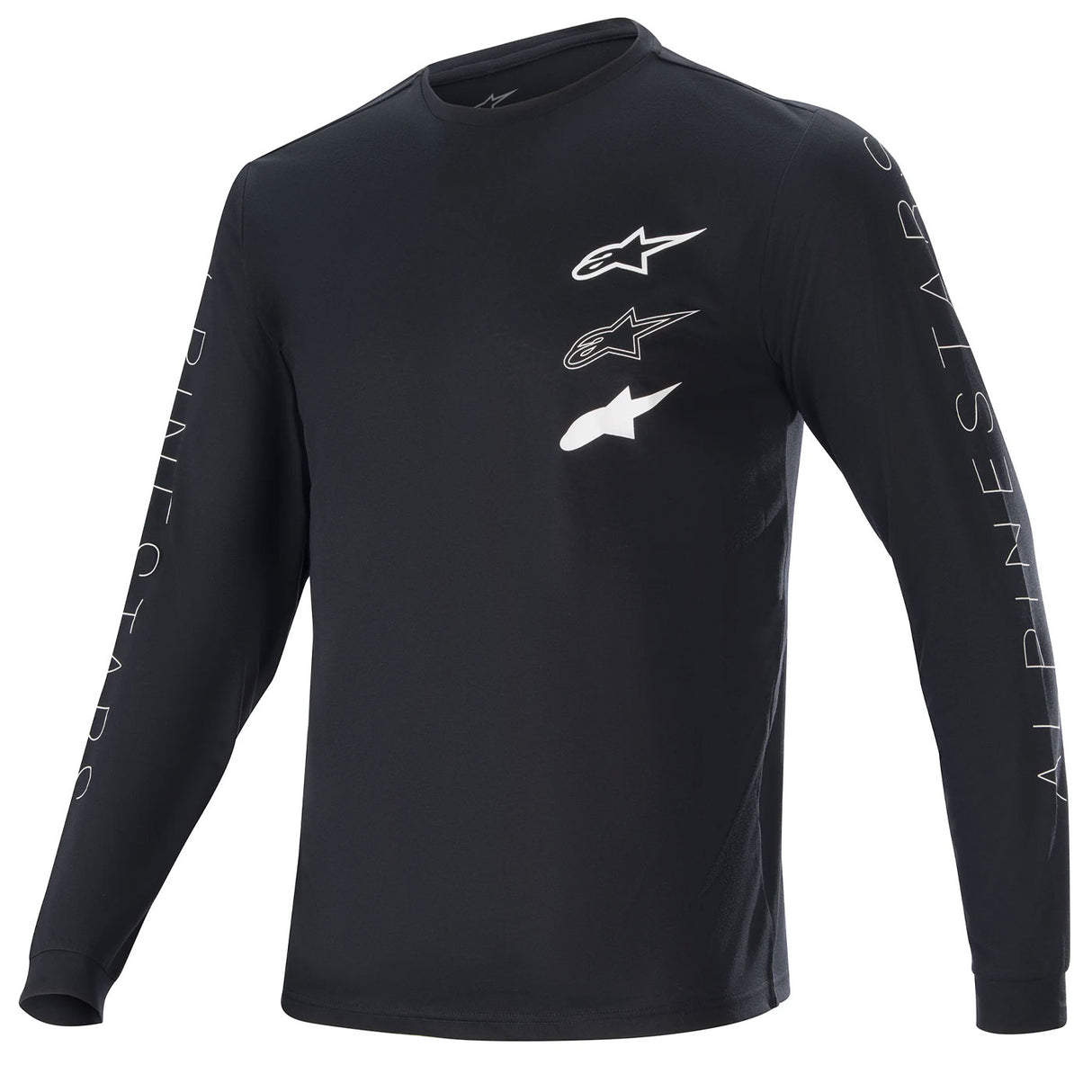 T-Shirt maniche lunghe Alpinestars Lead Tech - Nero - B