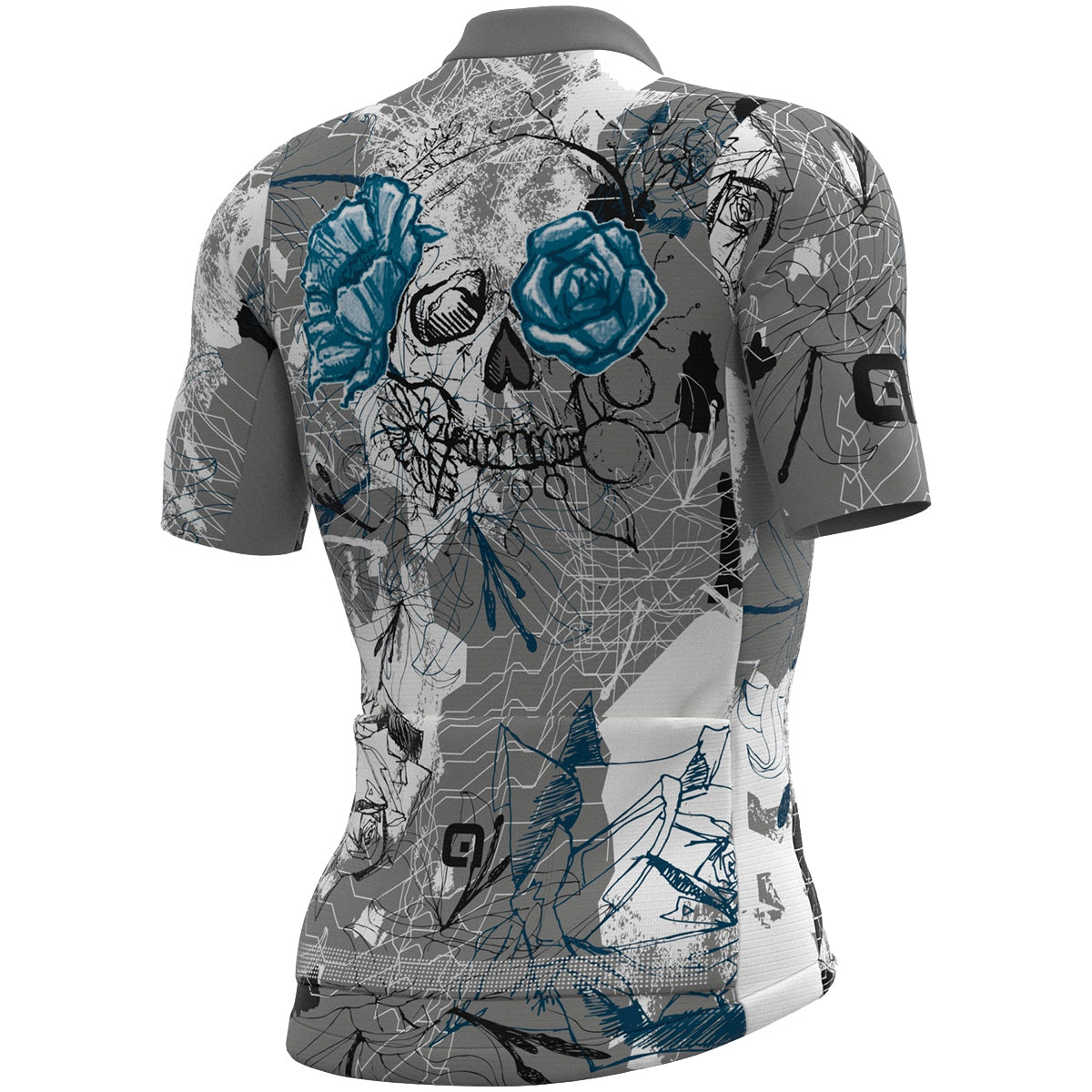 Ale PRR Skull jersey Grey All4cycling
