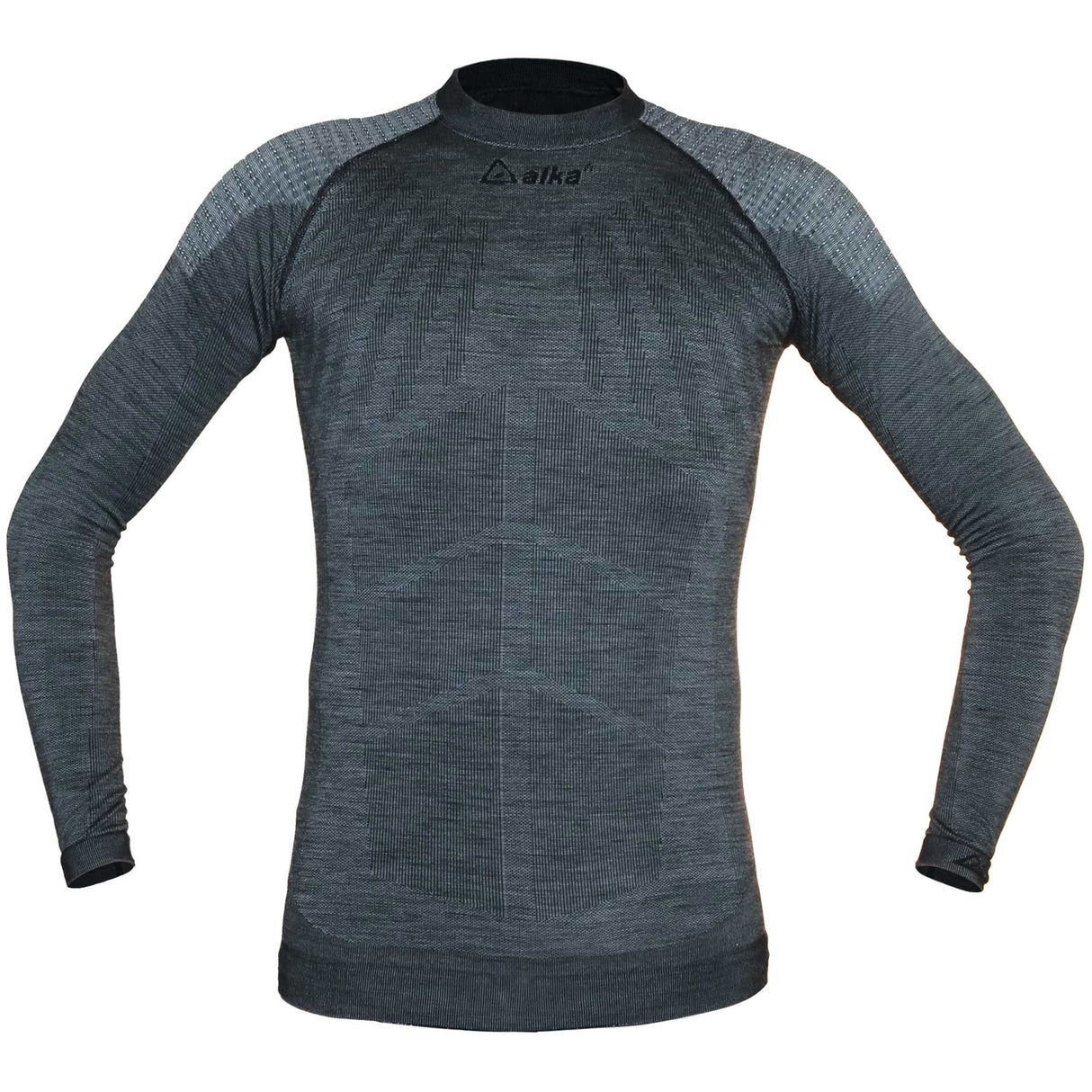 Maglia intima manica lunga Alka Merino - Grigio