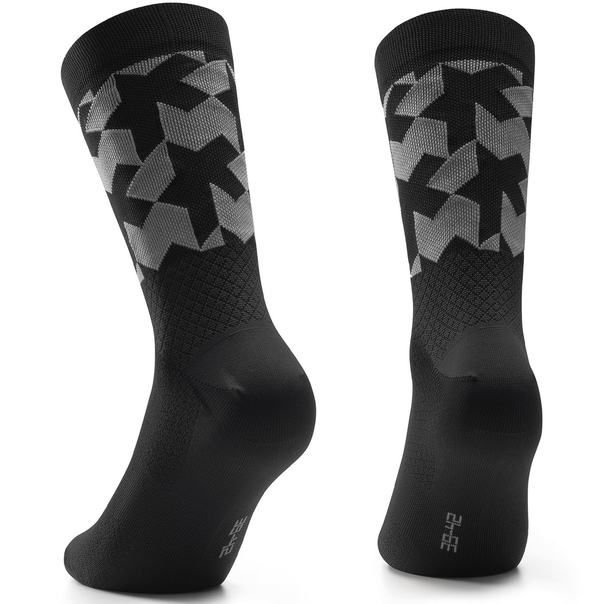 Calze Assos Monogram Evo - Nero grigio - E