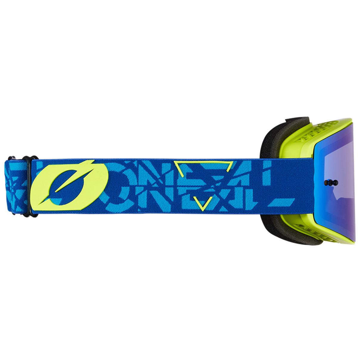 Maschera MTB O'neal B-20 Strain Giallo - Radium blue - P