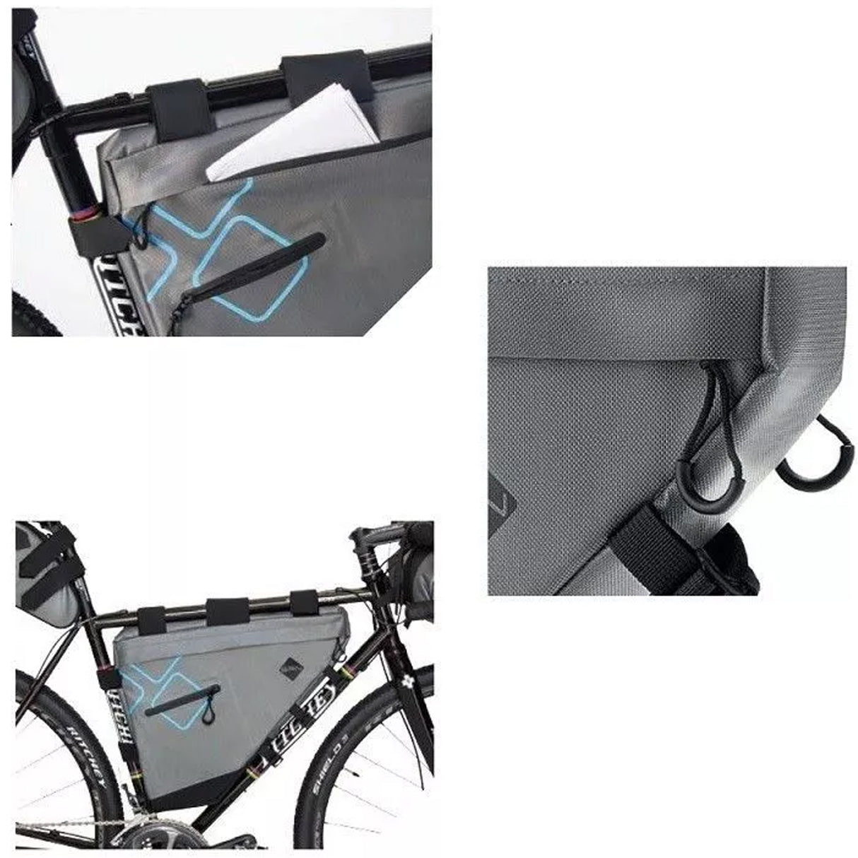 Borsa telaio BRN XL - Grigio - I