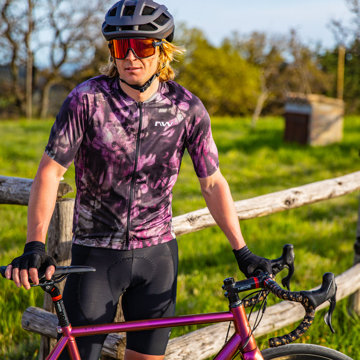 Maglia Northwave Blade Flower - Viola - N