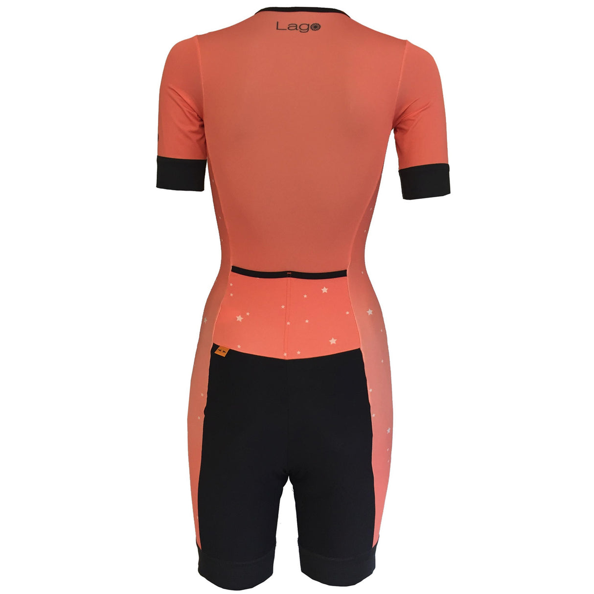 Body maniche corte donna Lago Stardust - Corallo