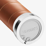 Poignees Brooks Slender Leather 130mm - Marron claire