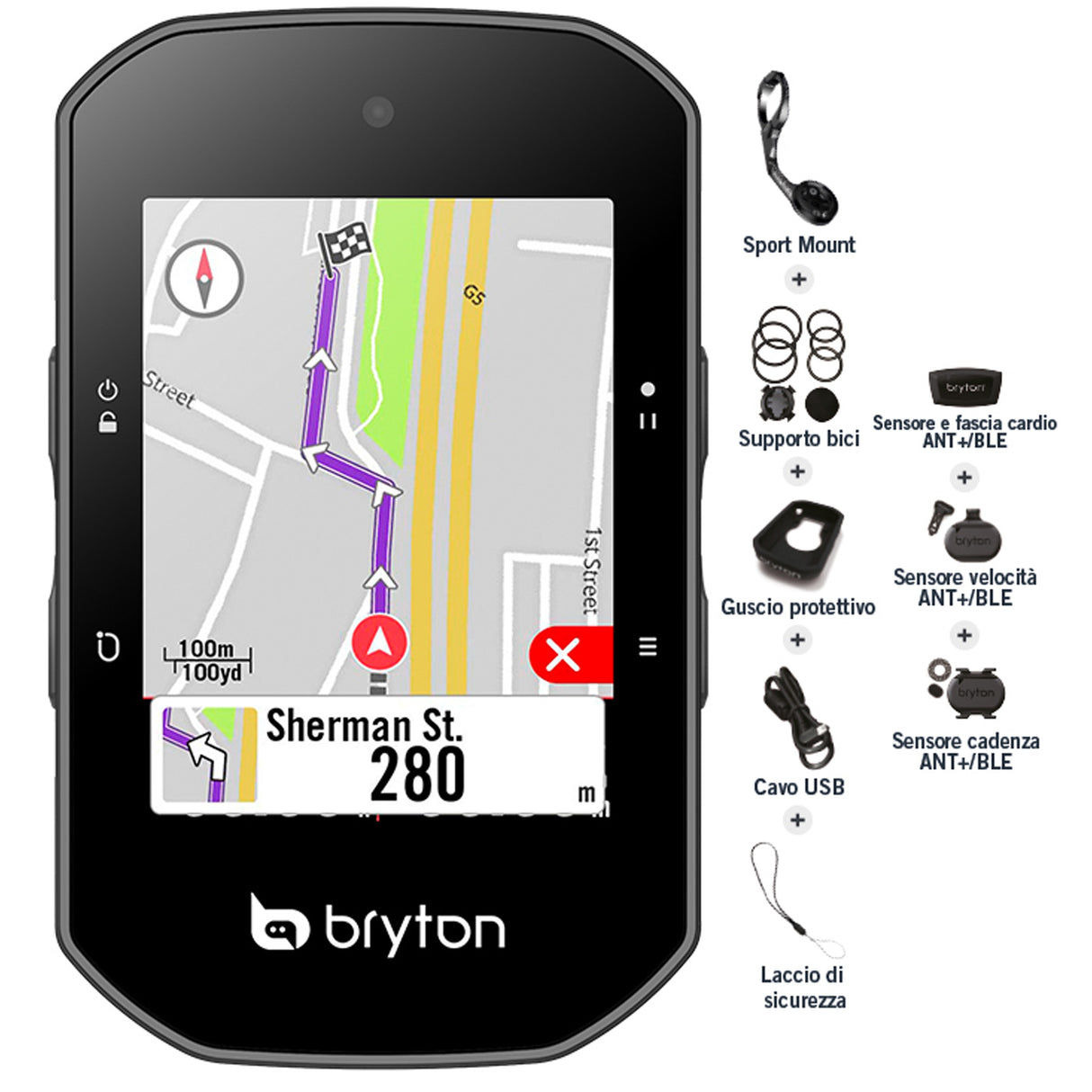 Bryton Rider S500T - Nero - C