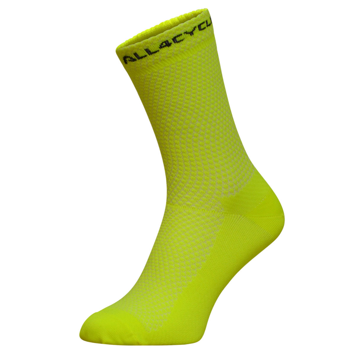 Calze All4cycling 15 cm - Giallo fluo