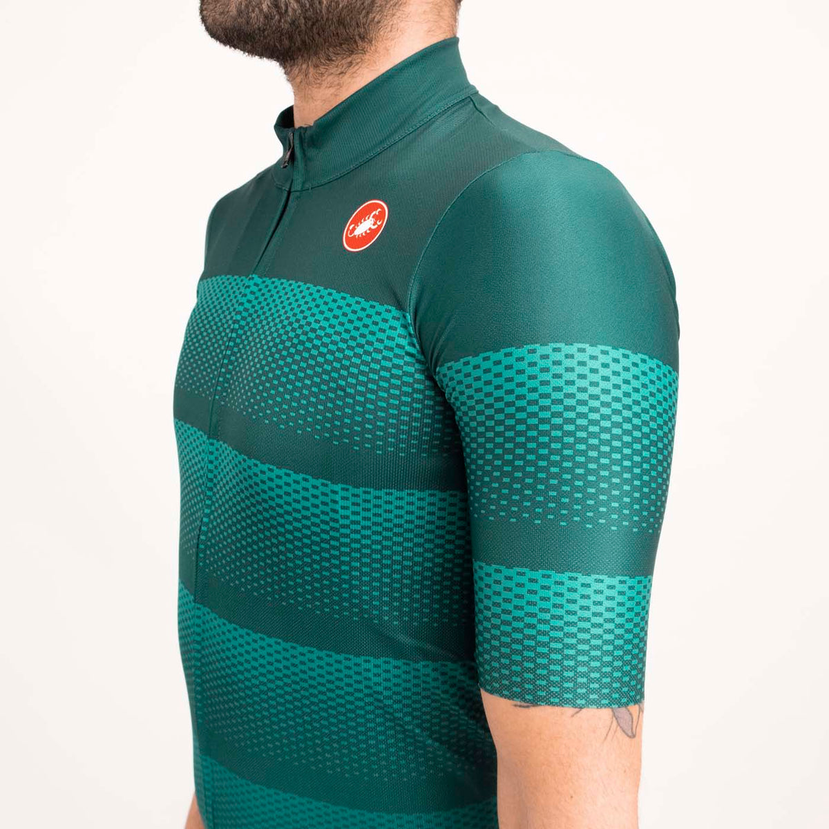 Cycling Jerseys Castelli Flusso Short Sleeve Full Zip Jersey