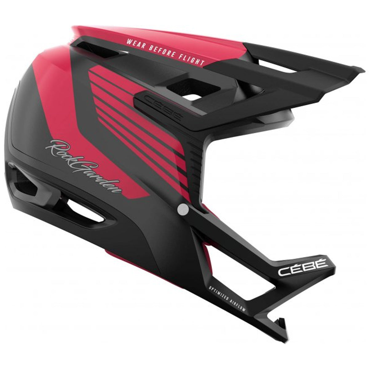Casco Cebè Rockgarden - Nero rosso