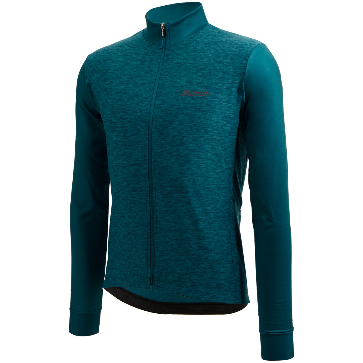 Maglia maniche lunghe Santini Colore Puro - Verde - E