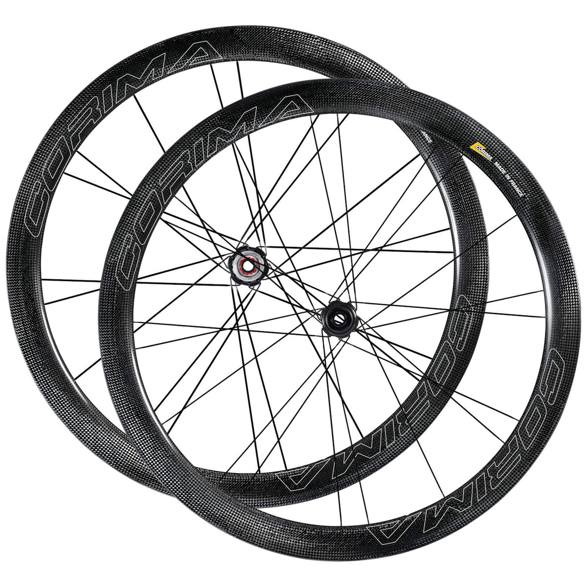 Corima 47mm WS 3k Disc clincher wheelset Black