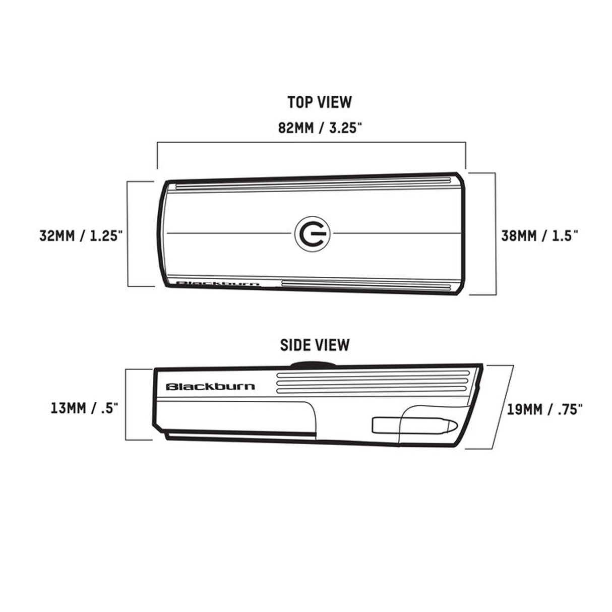 Luce anteriore Blackburn Dayblazer 550 - Nero - A