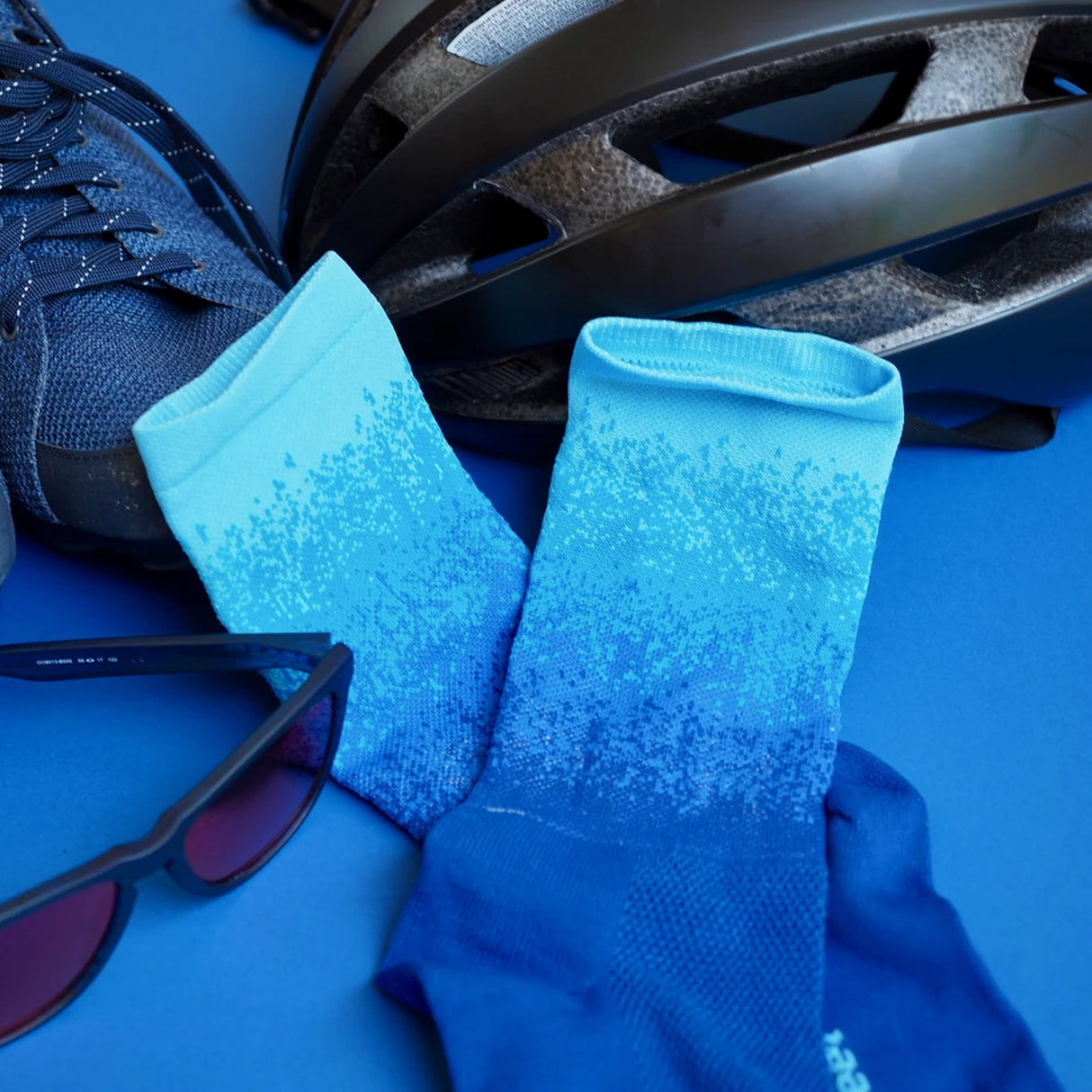 Calze DeFeet Aireator 6 - Ombre blu