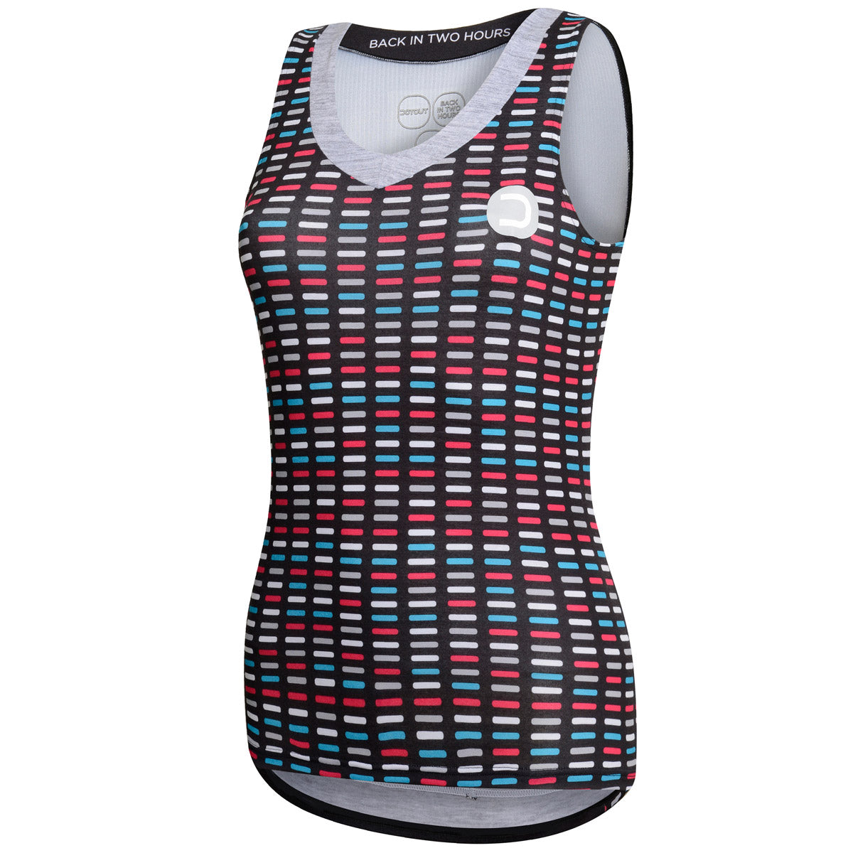 Top donna DotOut Flash - Nero multicolor