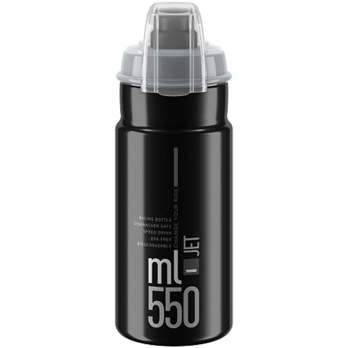Borraccia Elite Jet Plus 550ml - Nero - P