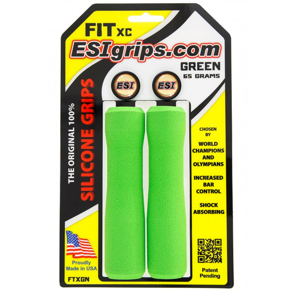 Manopole Esigrips Fit XC - Verde - G