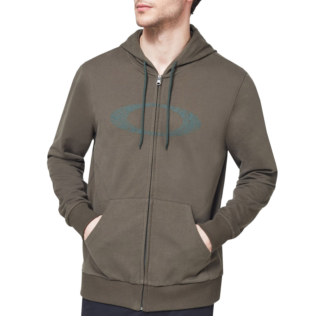 Felpa Oakley Lines Ellipse - Verde