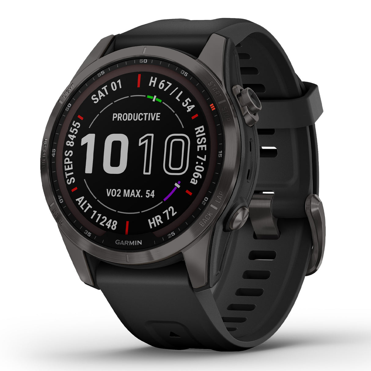 Garmin Fenix 7S Sapphire Solar - Nero - D