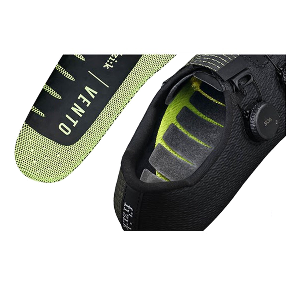 Scarpe Fizik Vento Stabilita Carbon - Nero giallo