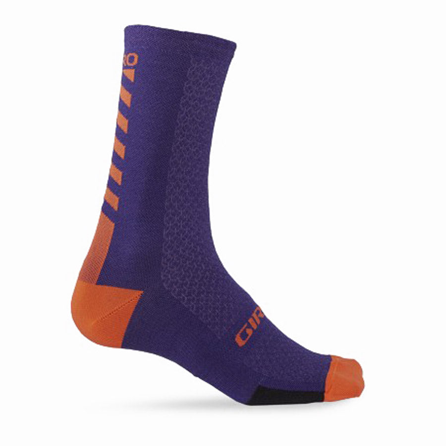 Calze Giro HRc + Merino Mid - Viola Arancione