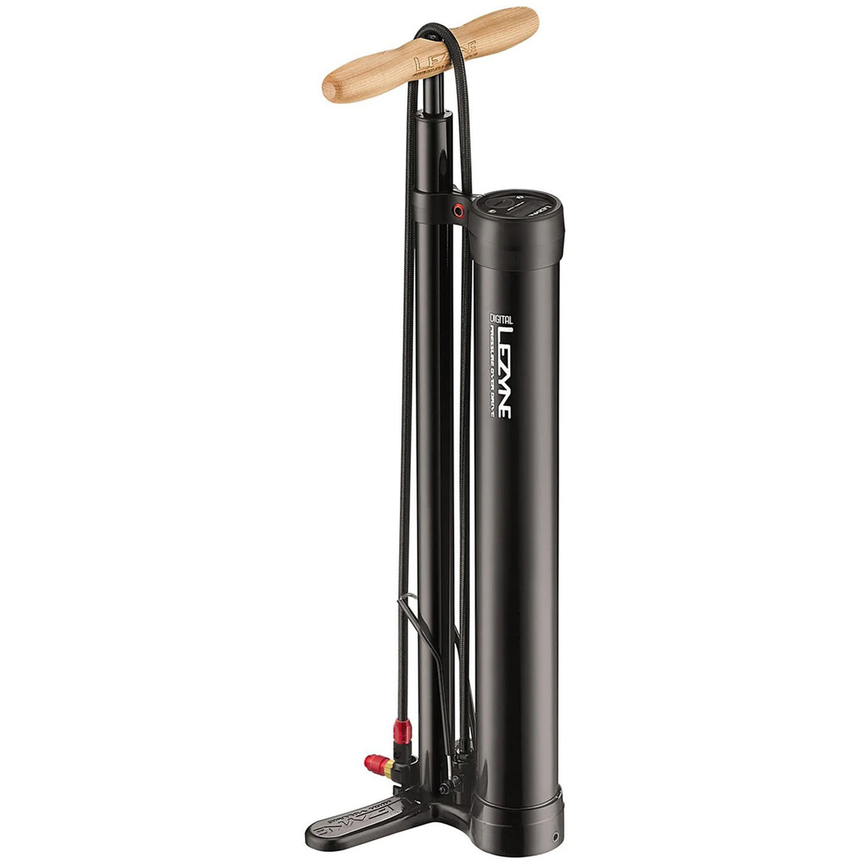 Pompa Aria da terra Lezyne Digital Pressure Overdrive - Nero - F