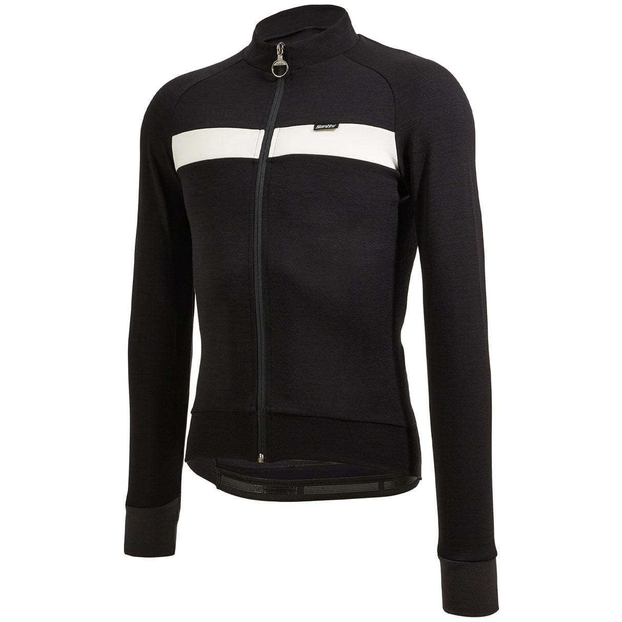 Maglia maniche lunghe Santini Adapt Wool - Nero - L