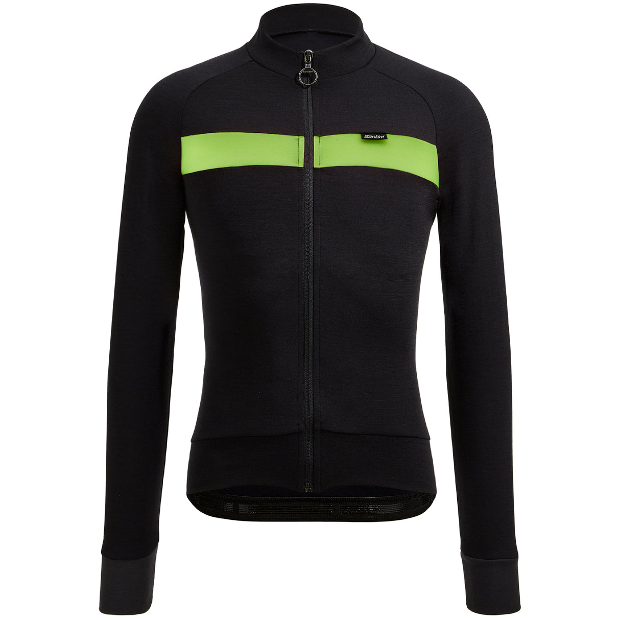 Maglia maniche lunghe Santini Adapt Wool - Verde - P
