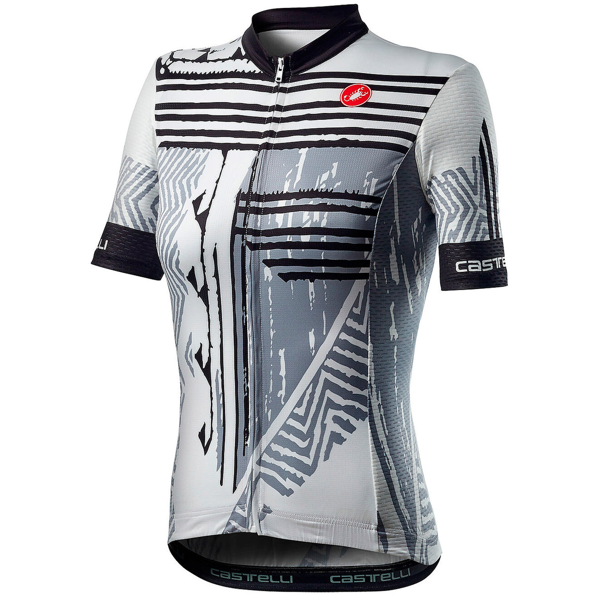 Maglia donna Castelli Astratta - Bianco nero - G