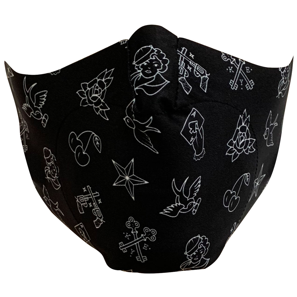 Mascherina All4cycling Tattoo - Nero