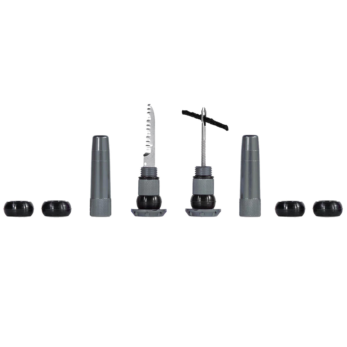 Kit riparazione tubeless per manubrio Muc-Off Stealth - Grigio - F
