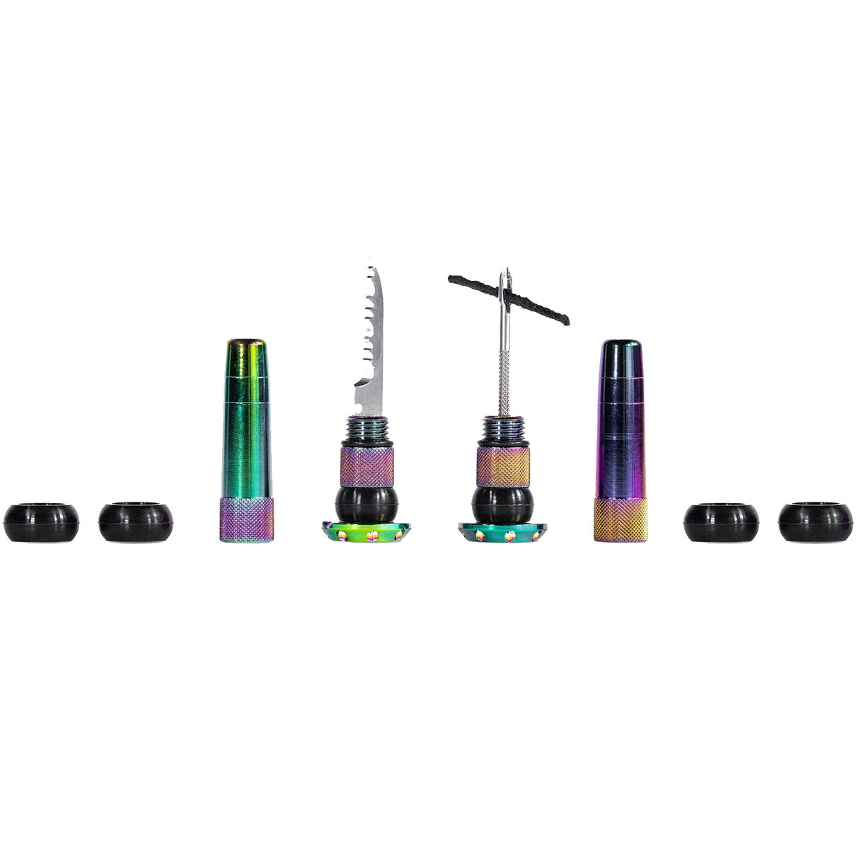 Kit riparazione tubeless per manubrio Muc-Off Stealth - Iridescente - L