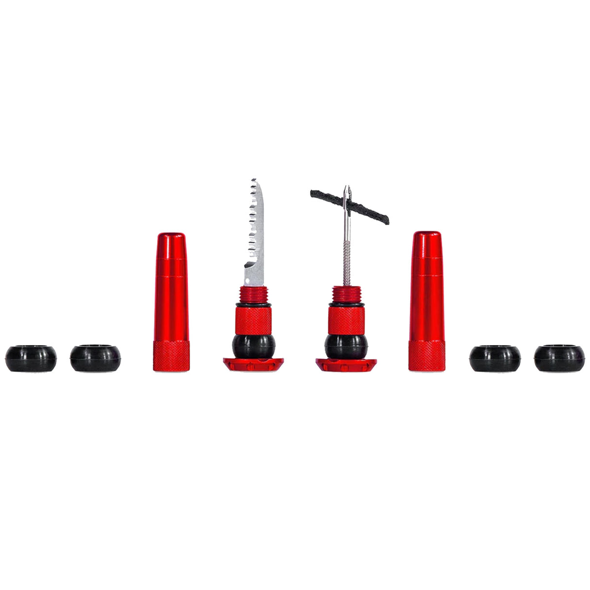 Kit riparazione tubeless per manubrio Muc-Off Stealth - Rosso - G