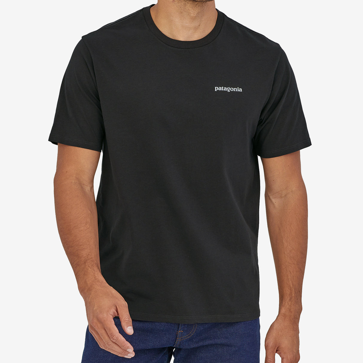 T-Shirt Patagonia P-6 Mission Organic - Nero - P