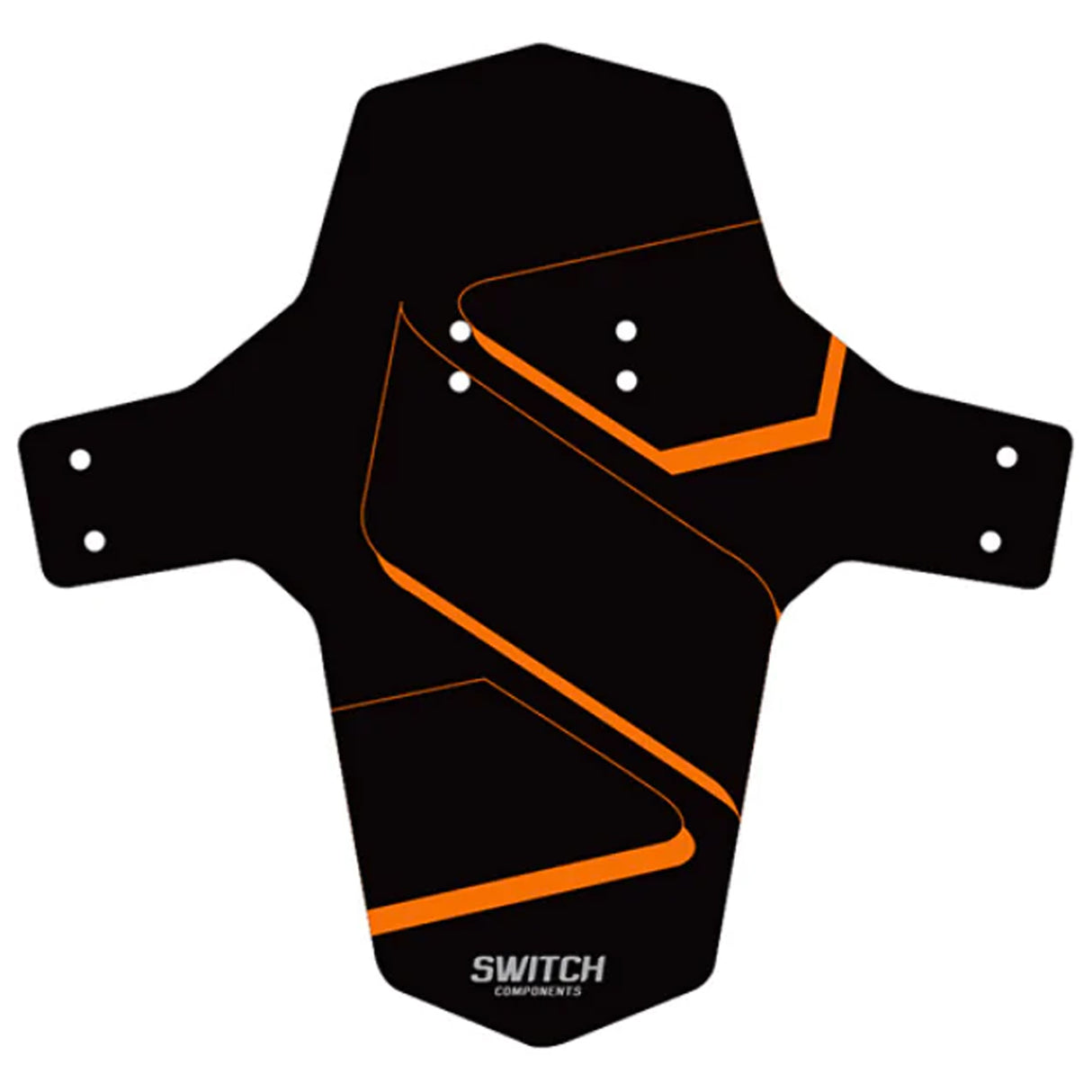Parafango anteriore Switch MTB - Nero arancio - L
