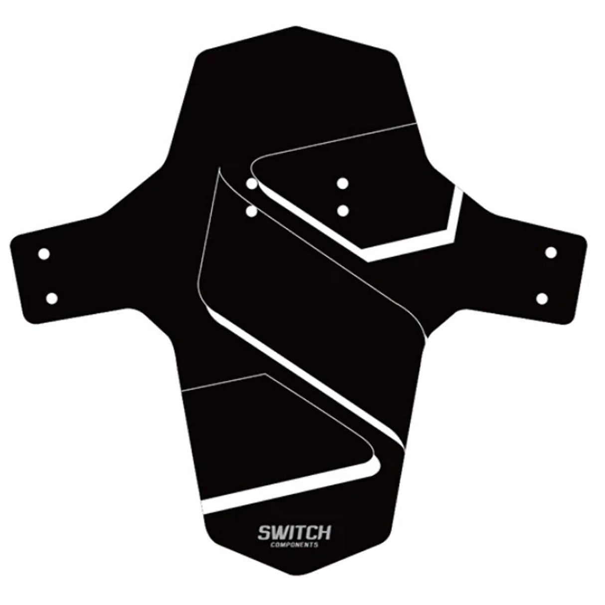 Parafango anteriore Switch MTB - Nero bianco - Q