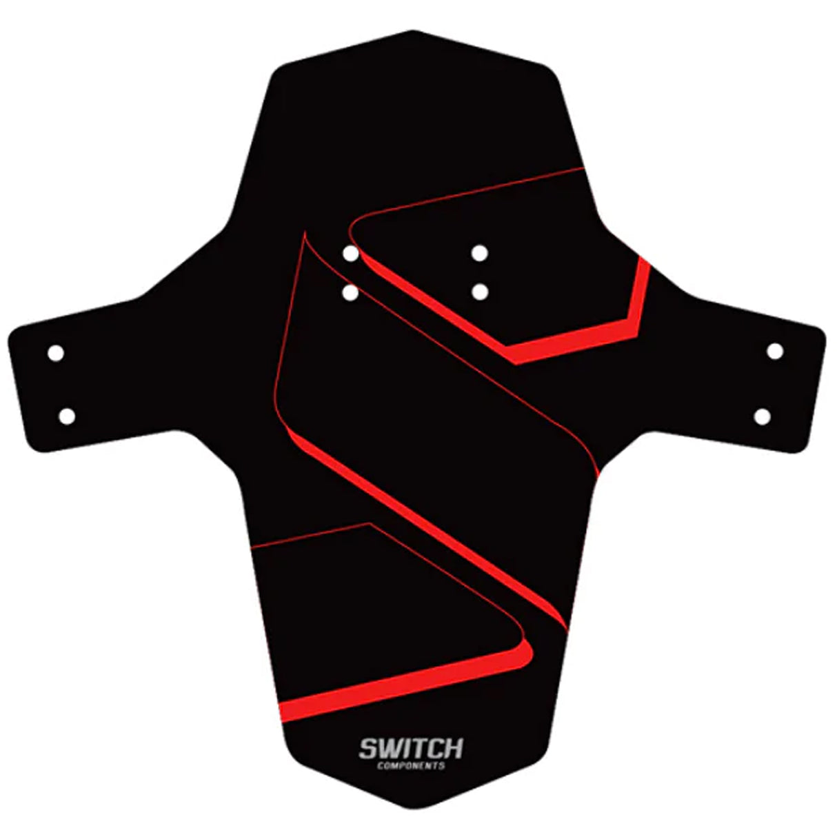 Parafango anteriore Switch MTB - Nero rosso - G