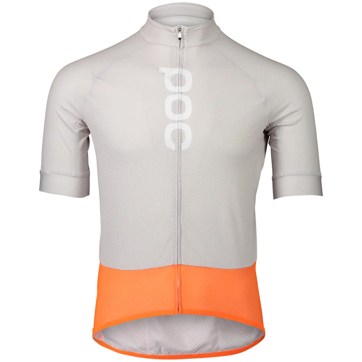 Maglia Poc Essential Road Logo - Grigio arancio - E
