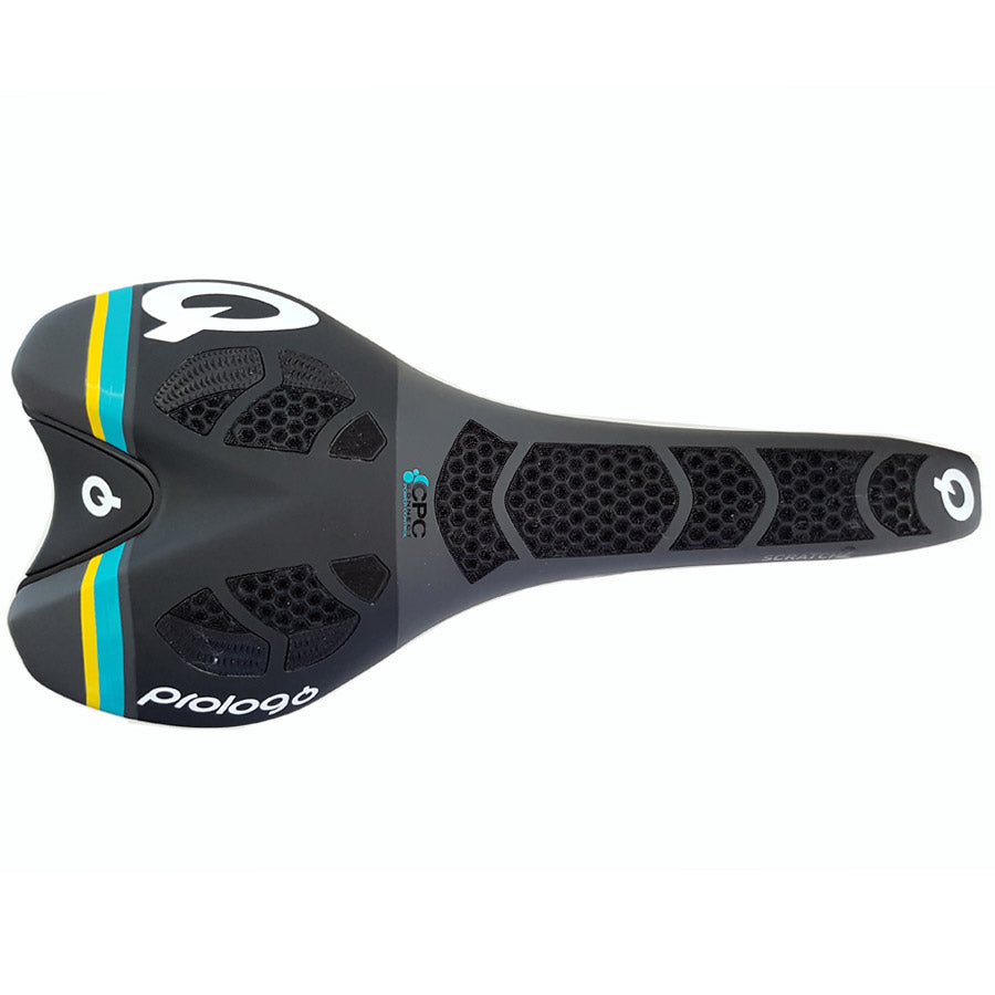 Sella Prologo Scratch 2 CPC Airing TiroX Nero Blu Giallo All4cycling
