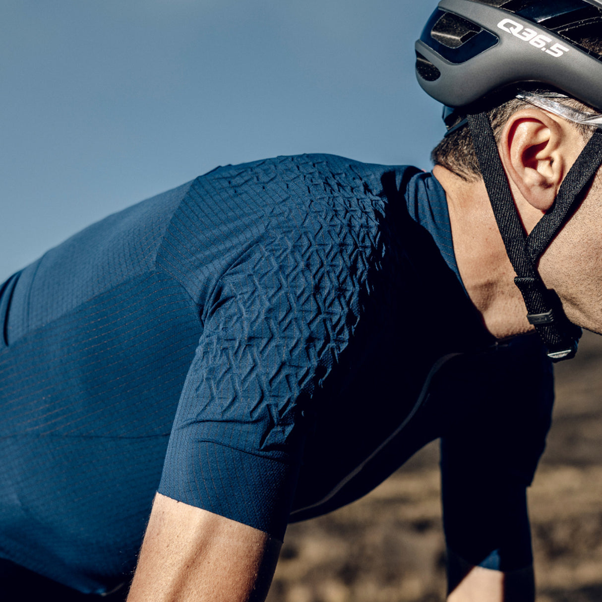 Maglia Q36.5 Grid Skin - Blu - D