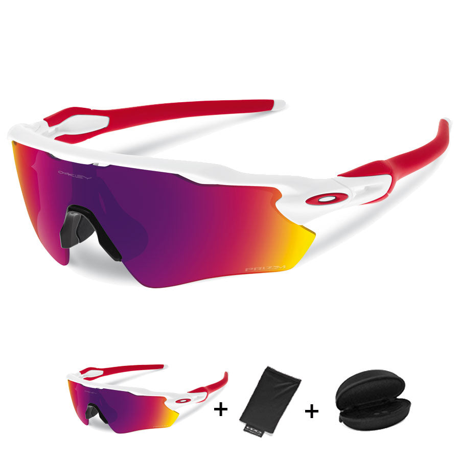Occhiali Oakley Radar EV Path - Polished White Prizm Road