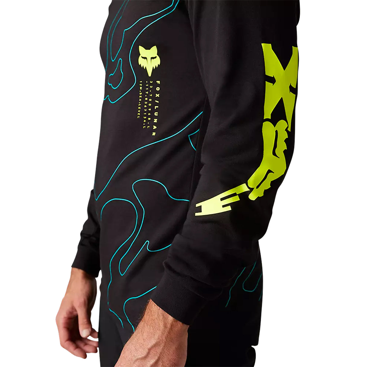 Maglia maniche lunghe Fox Ranger Lunar drirelease Mid - Nero - H