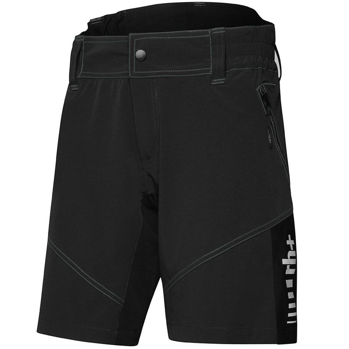Pantaloni corti donna MTB Rh+ - Nero