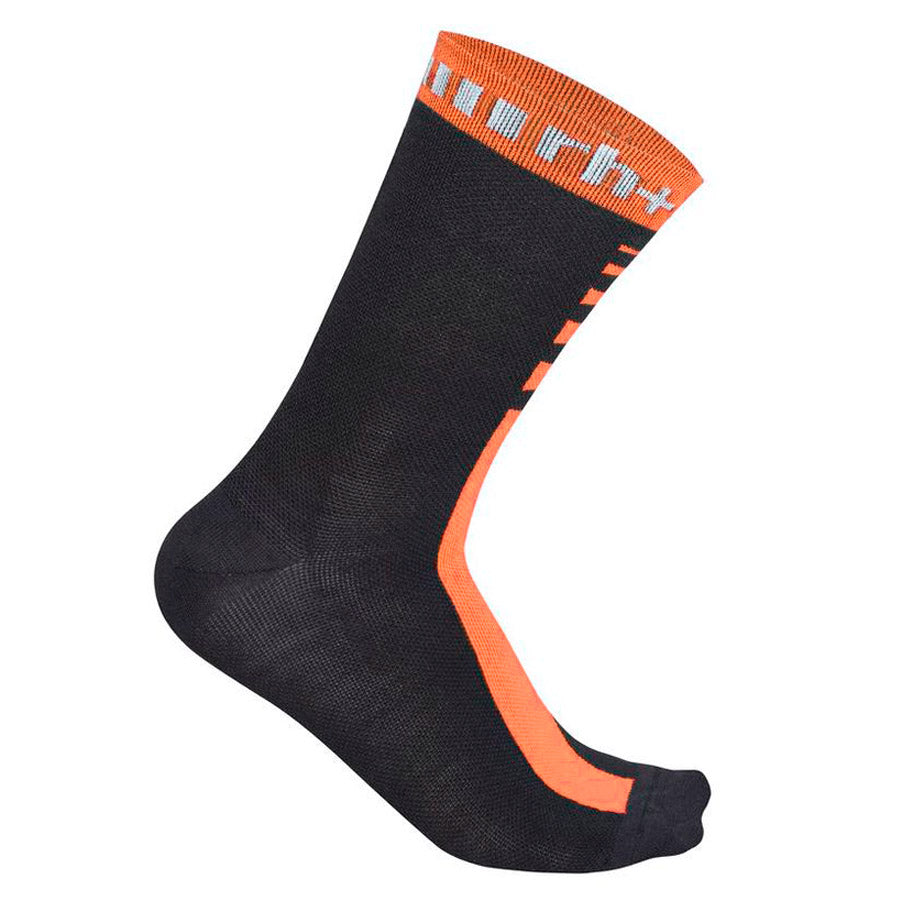 Calze Rh+ Merino 15 - Nero Arancione