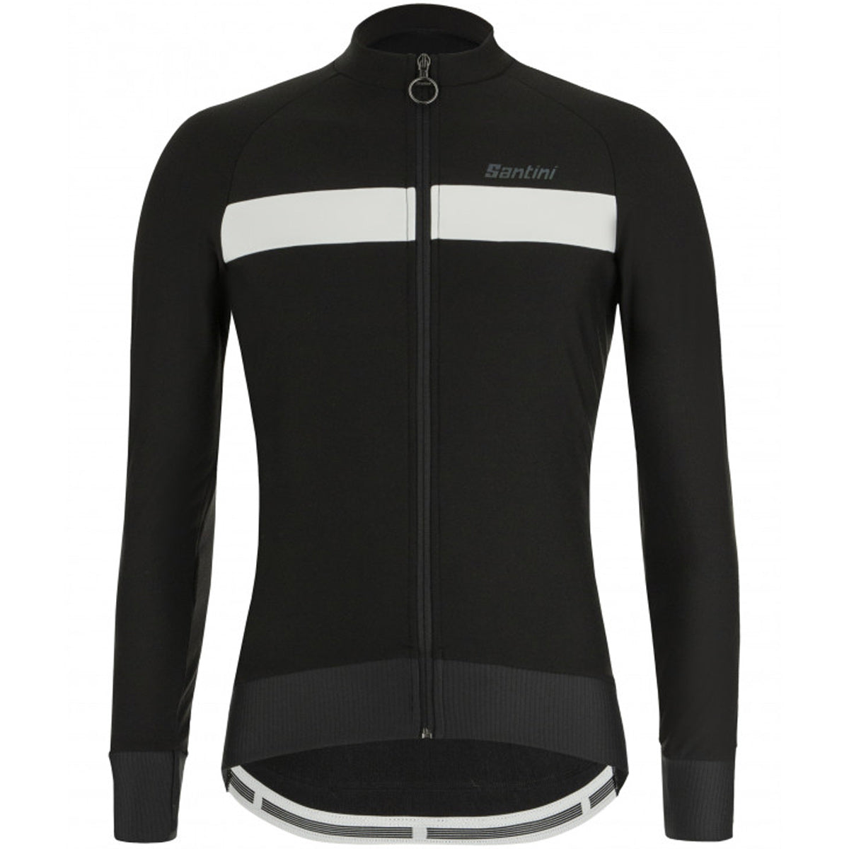 Maglia maniche lunghe Santini Adapt - Nero bianco - B
