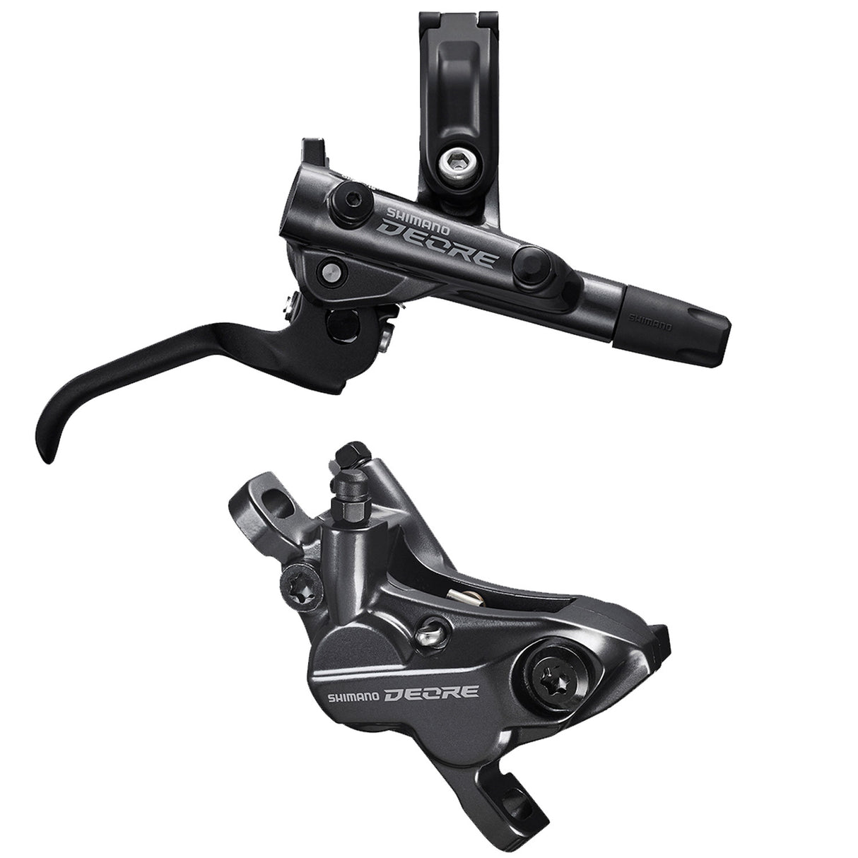 Kit freno a disco idraulico Shimano Deore 4 Pistoncini BL-M6100 + BR-M6120 + Tubo - Posteriore