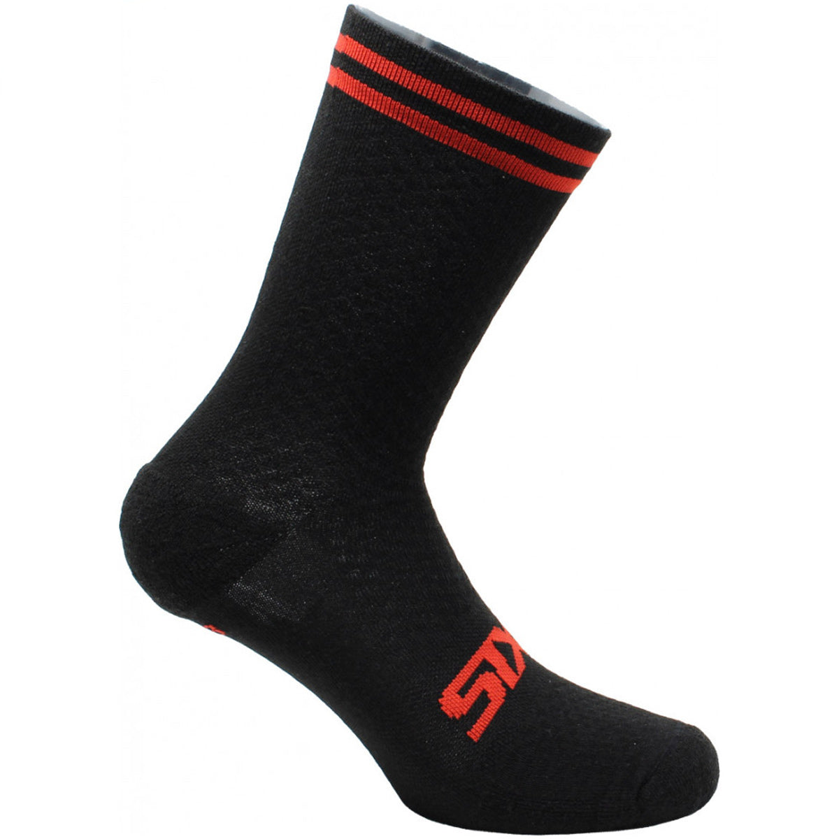 Calze SIX2 Merinos - Nero rosso