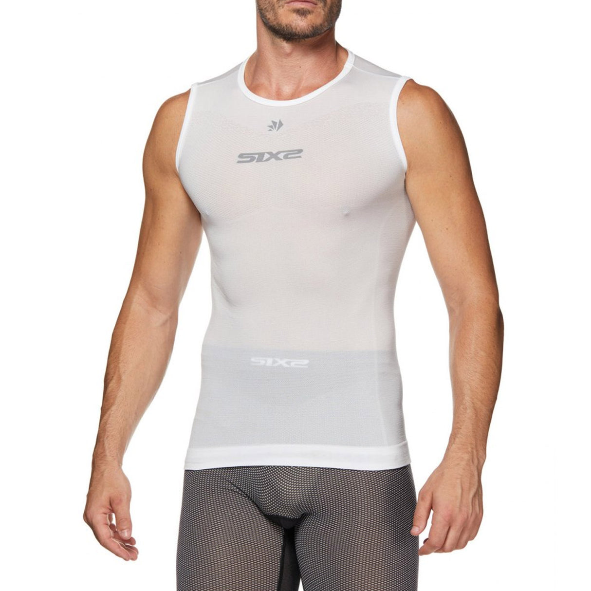 Maglia intima senza maniche SIX2 SML BT - Bianco